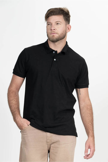 Camisa Polo Masculina Piquet – Preta