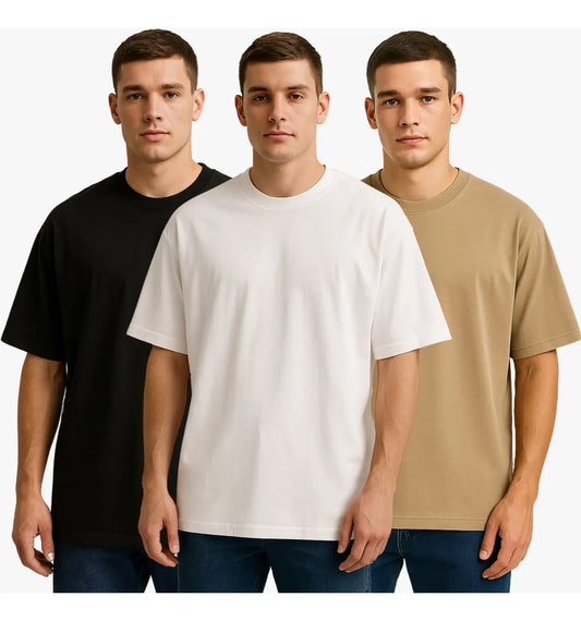 Kit 3 Oversized Masculina
